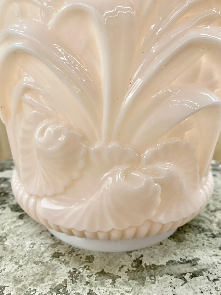 French Opal Glass Cachepot/Pot Cover