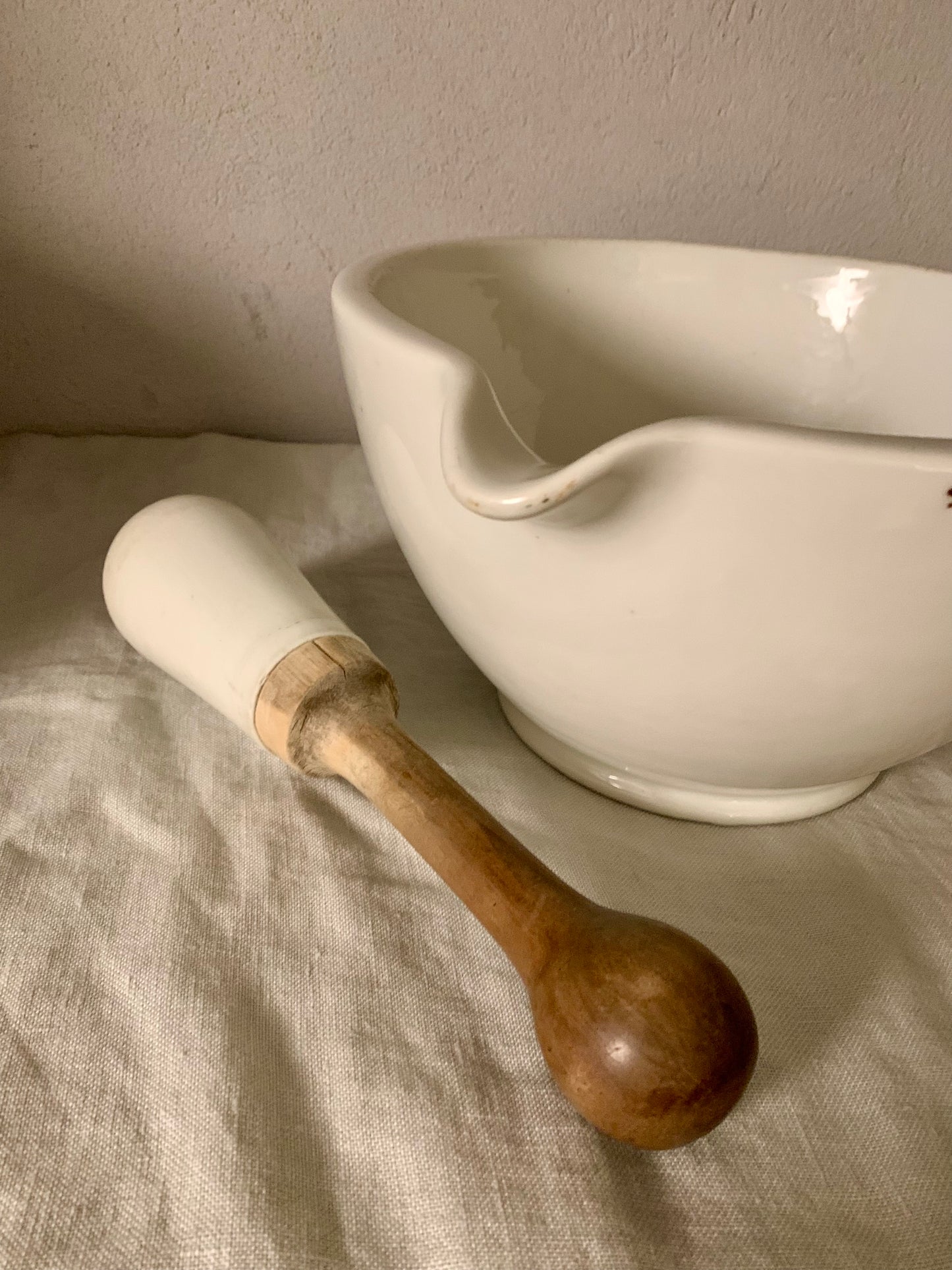 Vintage Porcelain Mortar