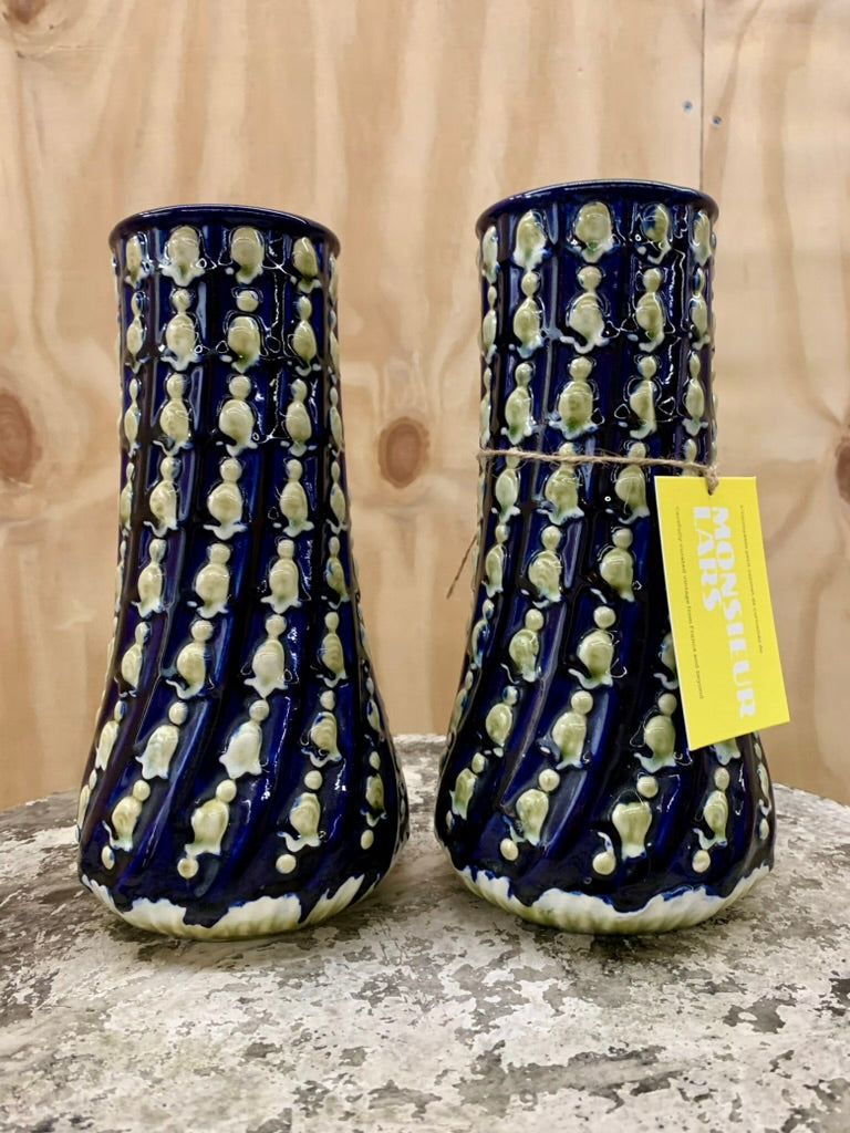A Pair of Earthenware Vases