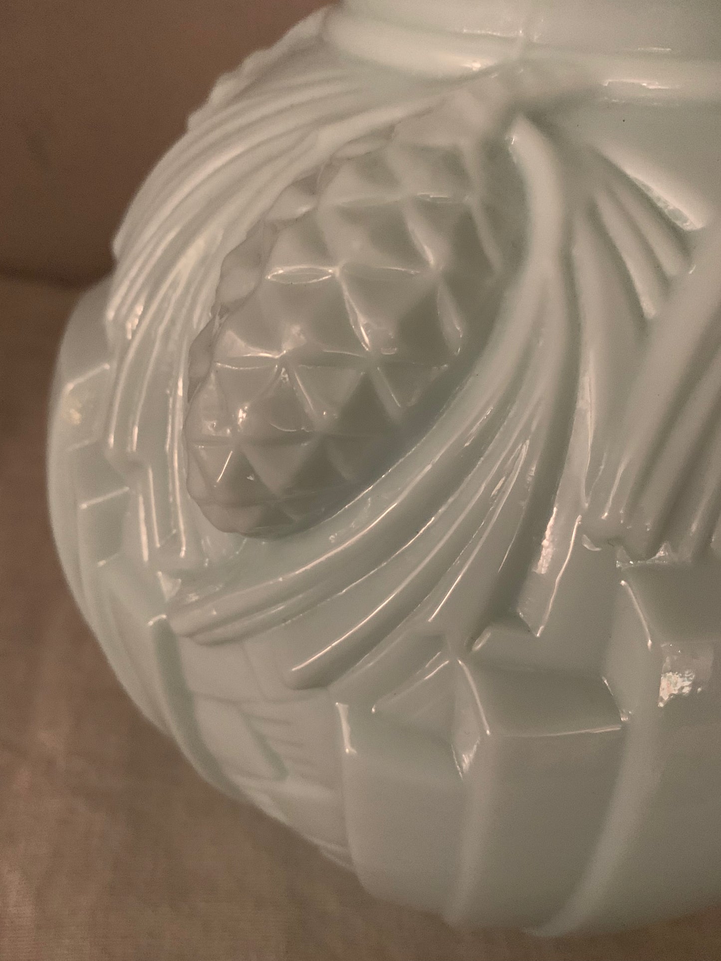 1930s Opal Glass Vase