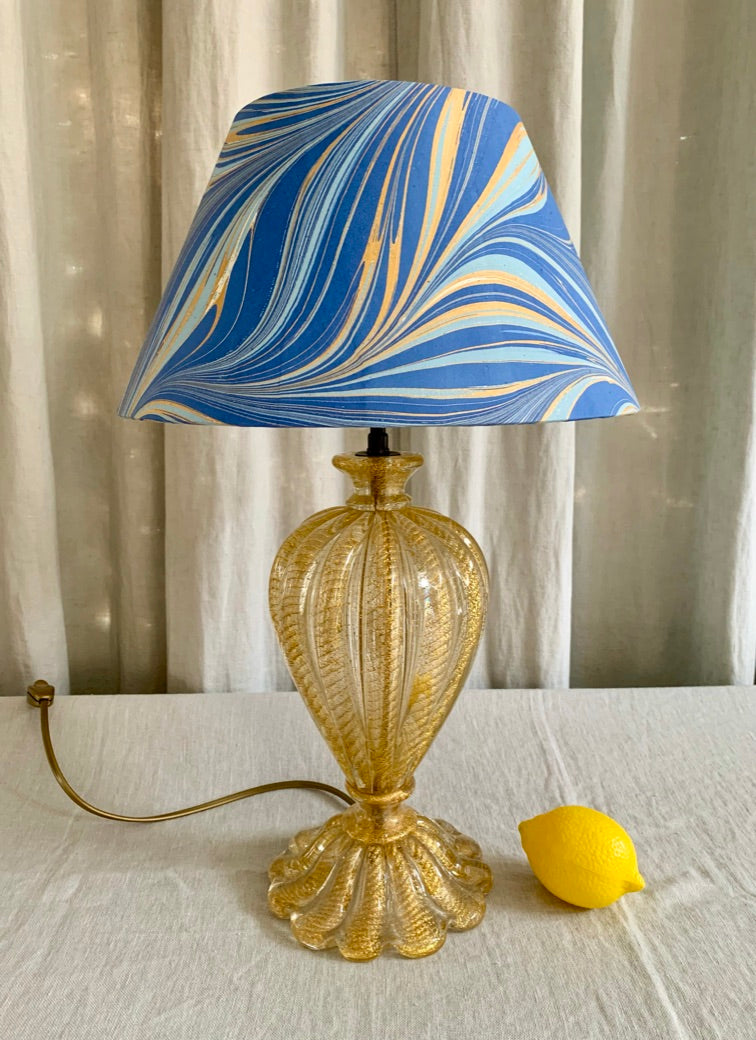 Barovier & Toso - Murano 1950s Gold Dust Glass Table Lamp – Monsieur Lars