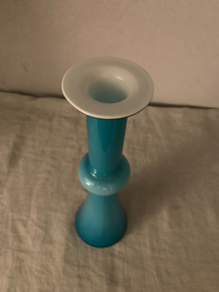 Vintage Blue Holmegaard "Carnaby" Vase