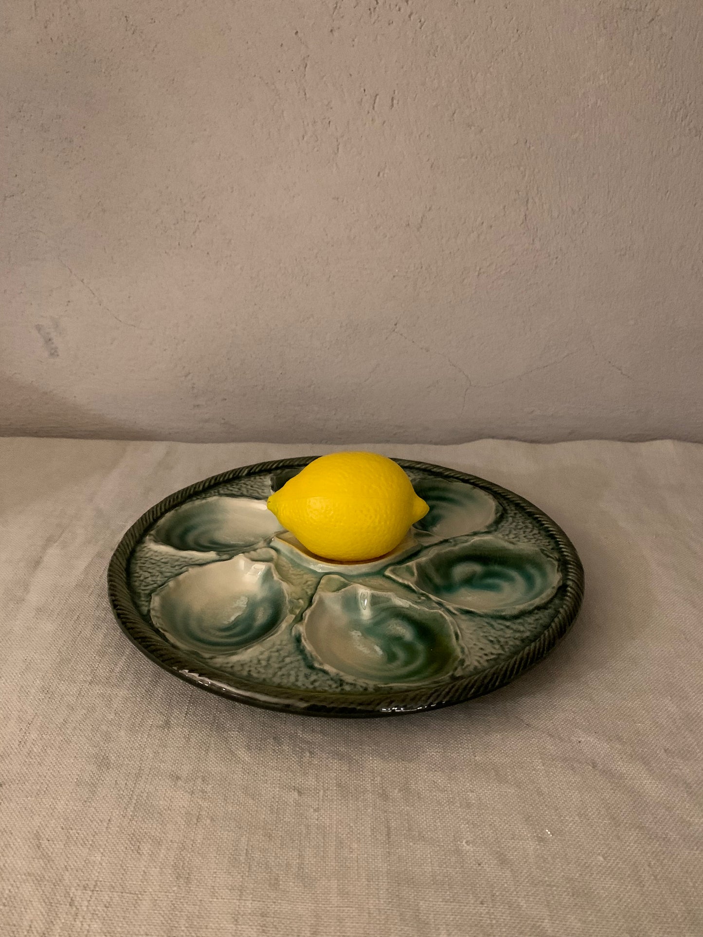 Vintage French Oyster Plate
