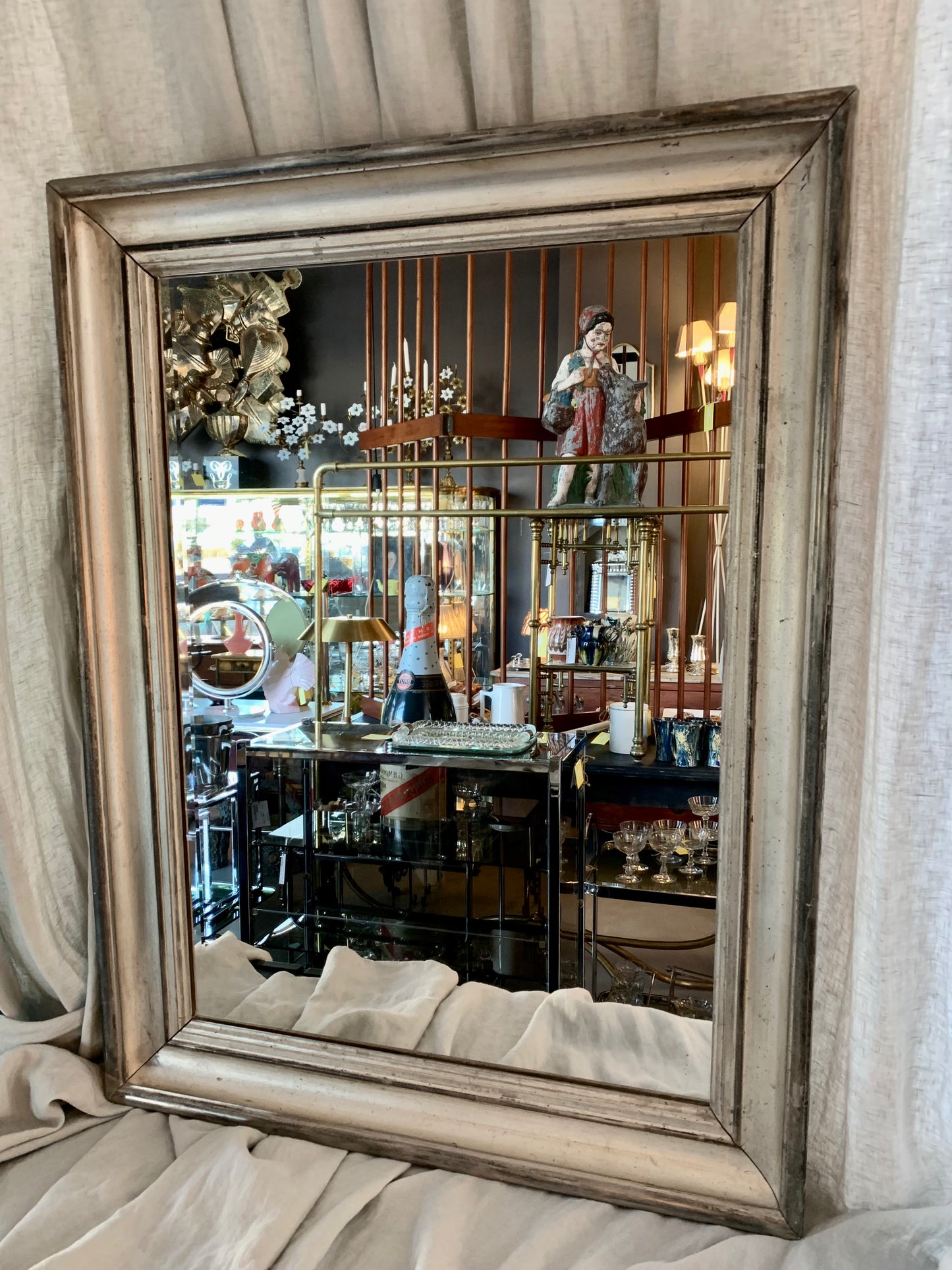 Silver Framed Mirror