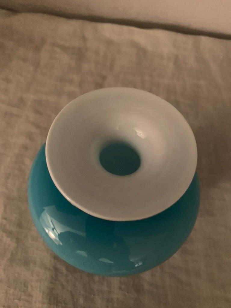 Vintage Blue Holmegaard "Carnaby" Vase