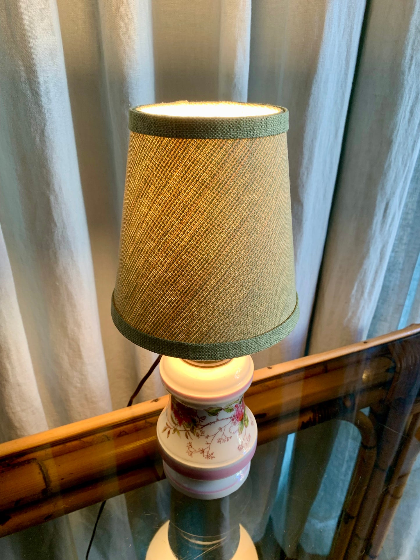 Antique French Porcelain Table Lamp