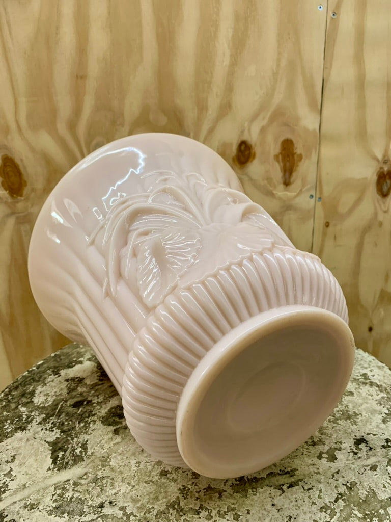 French Opal Glass Cachepot/Pot Cover