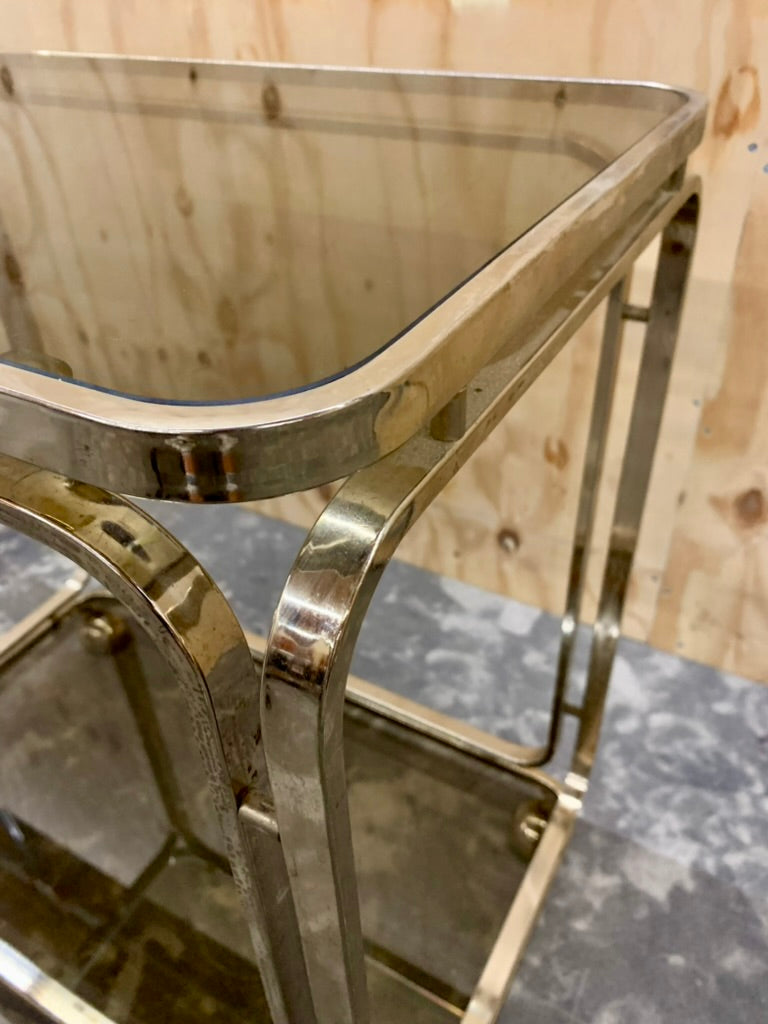 1970s Golden Drinks Trolley