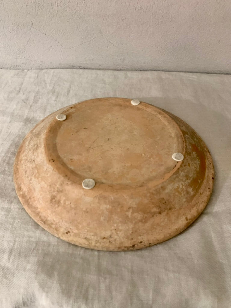 Clay Dish with Dripping Glaze