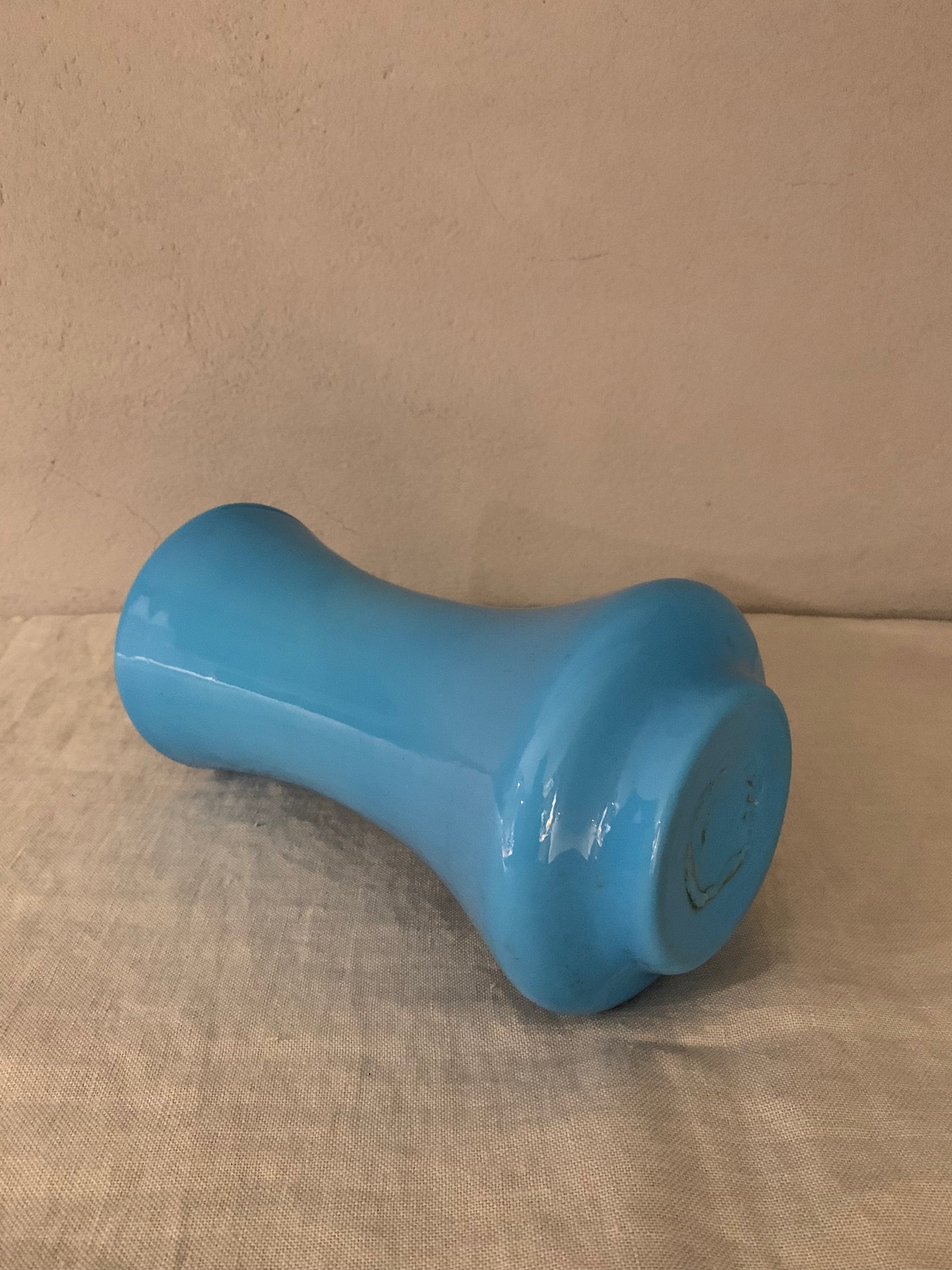 Opal Glass Turquoise Vase