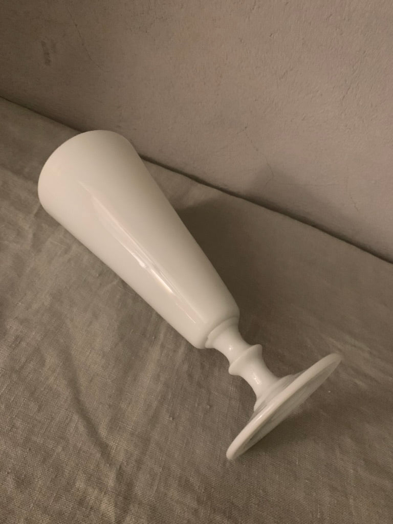 Antique French Cone Glass Vase