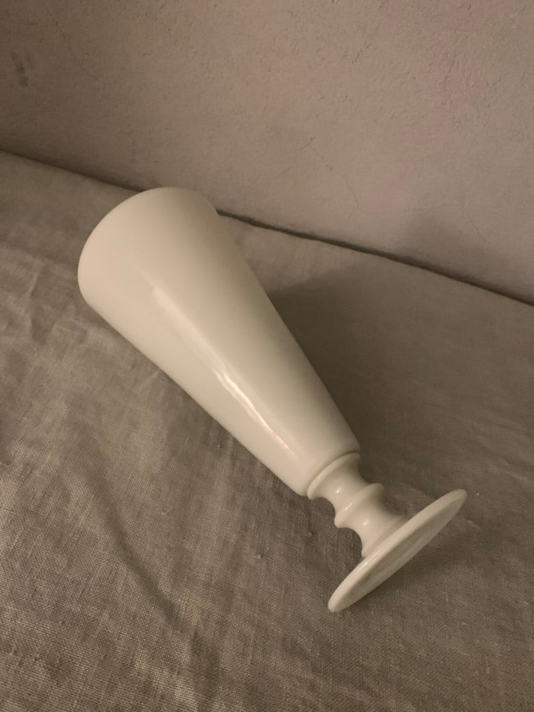 Antique French Cone Glass Vase