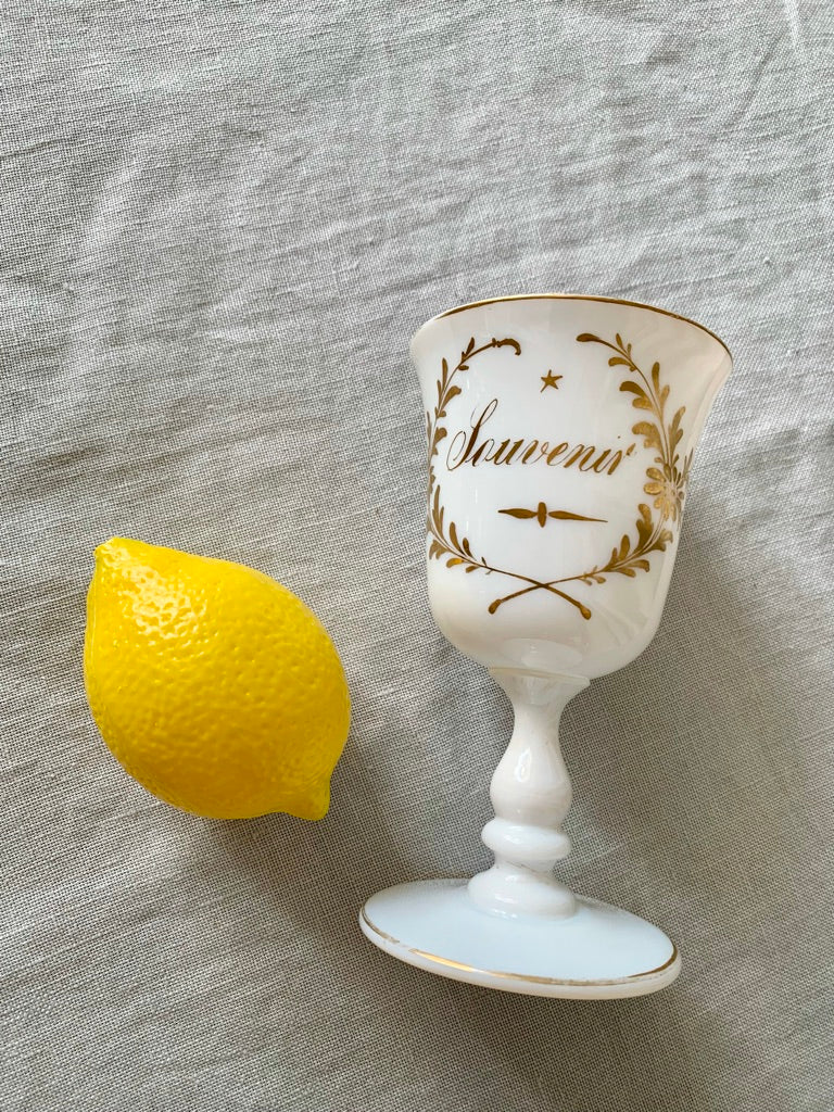 Antique French Souvenir Glass