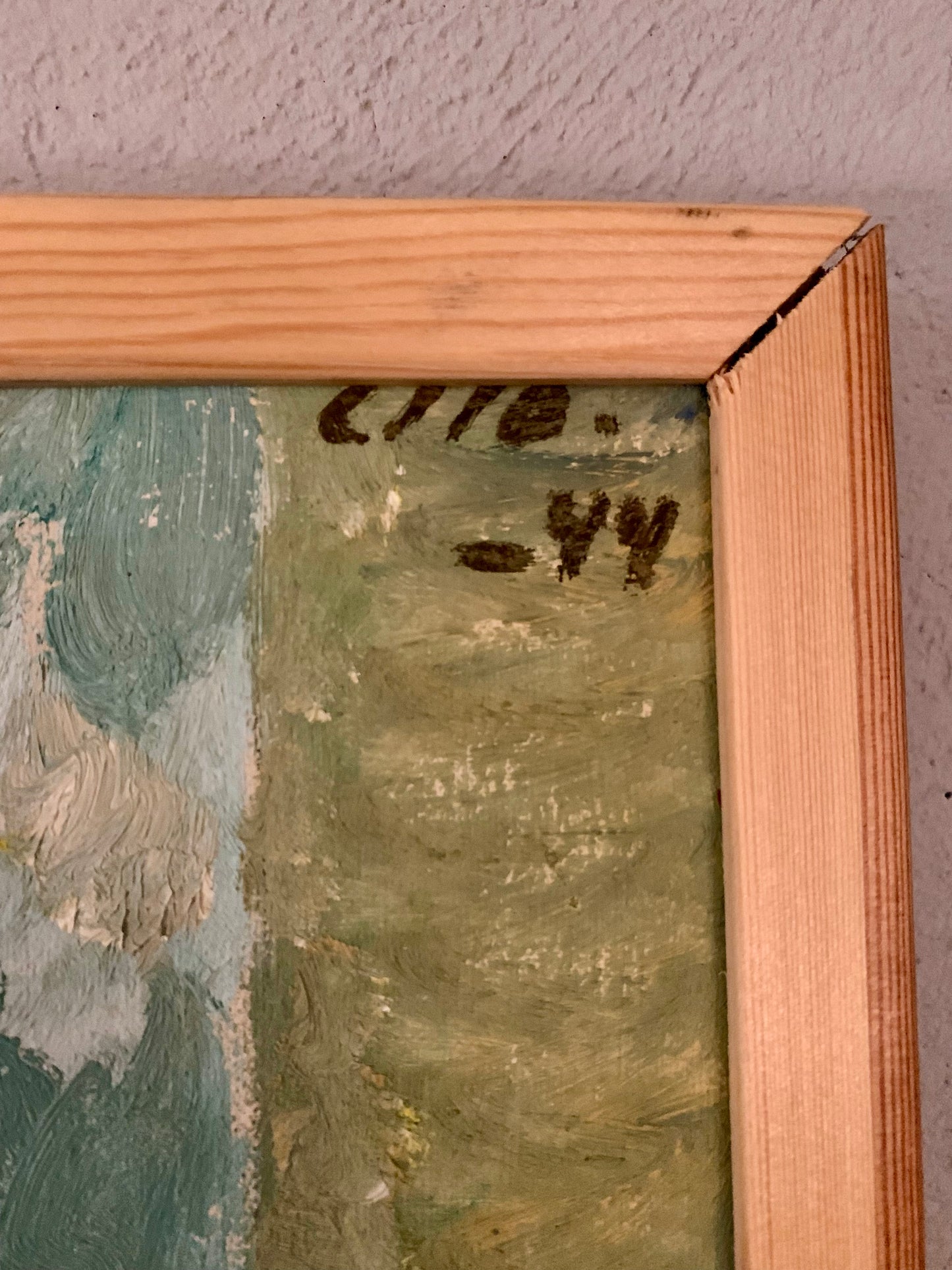 Vintage Oilpainting, Aster 1944