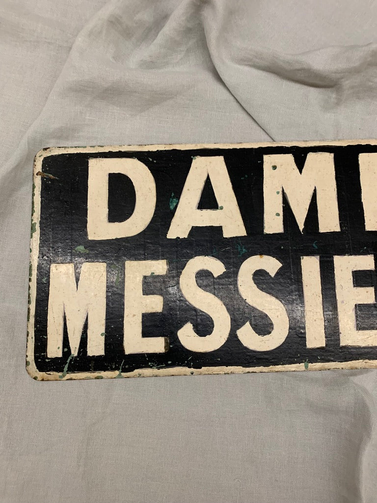 Metal sign Dames Messieurs