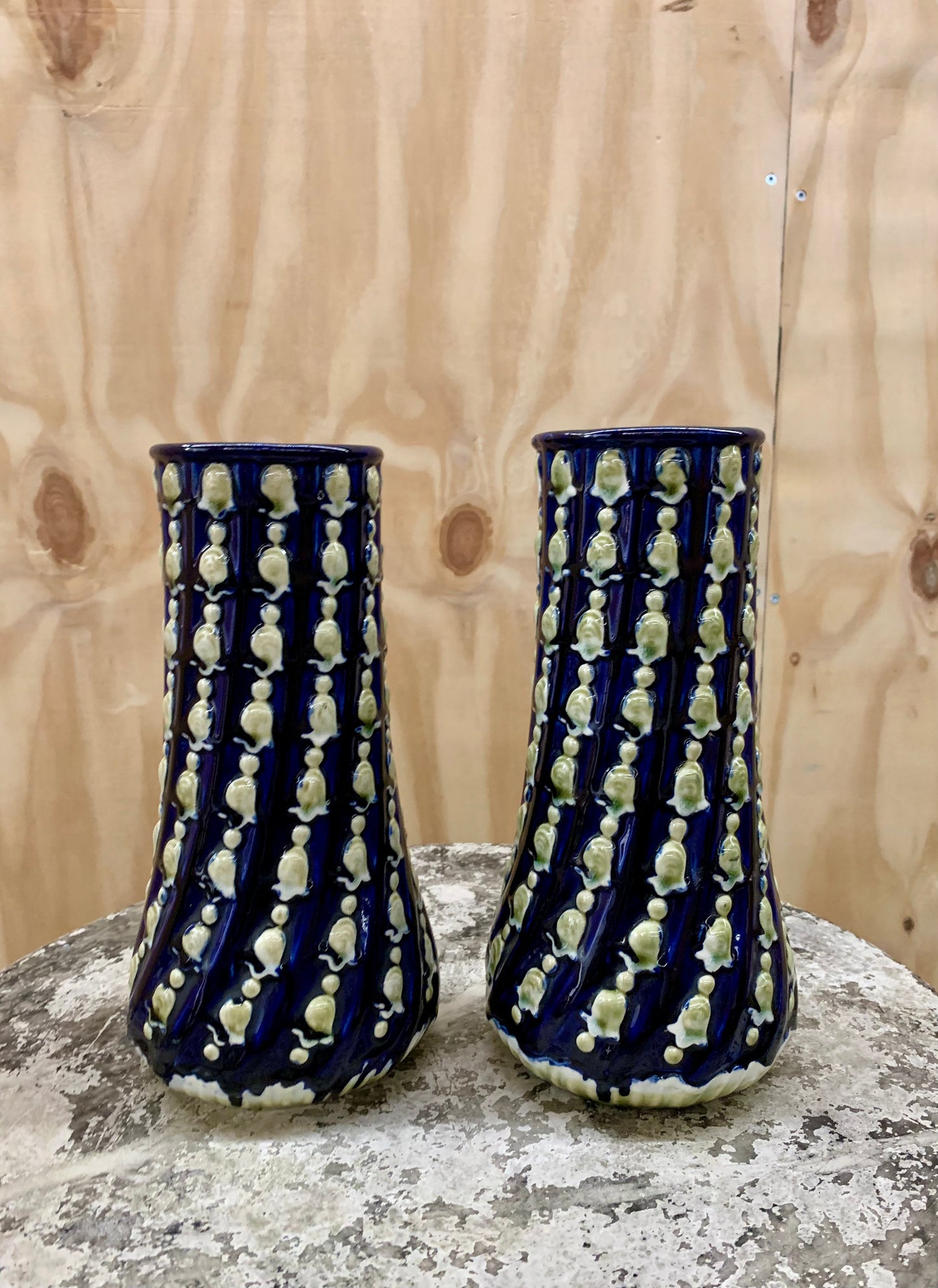A Pair of Earthenware Vases