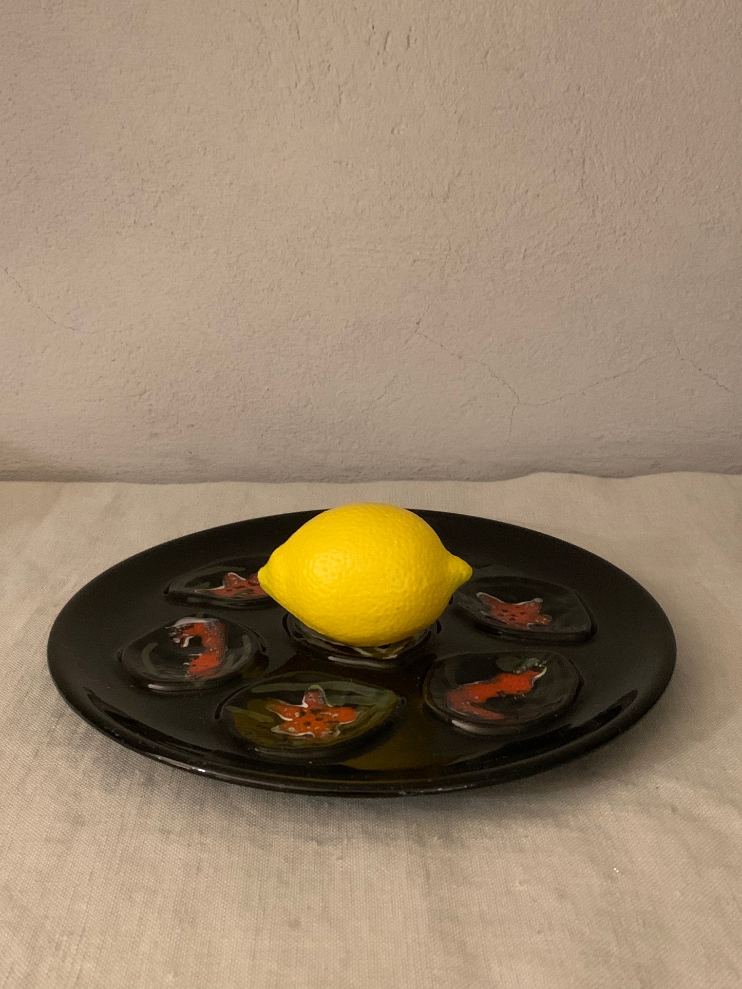 Vintage French Oyster Plate