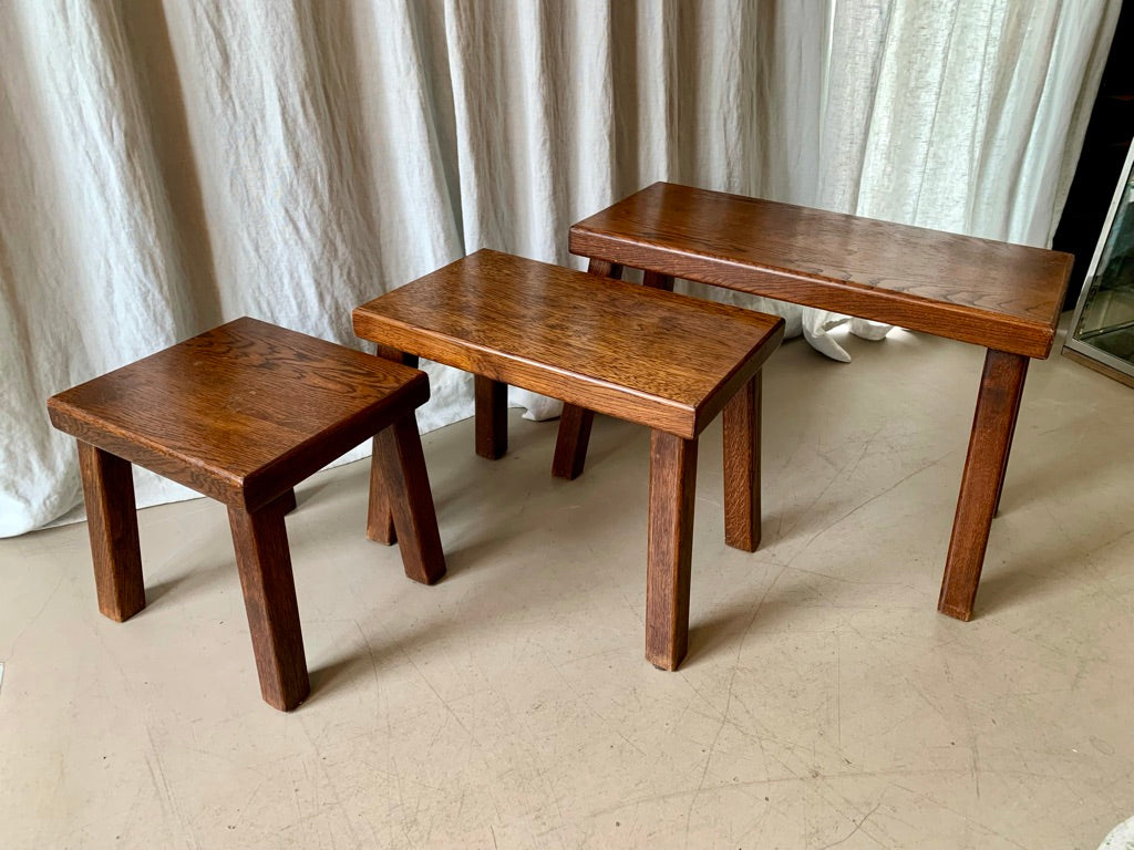 Oak Nesting Tables