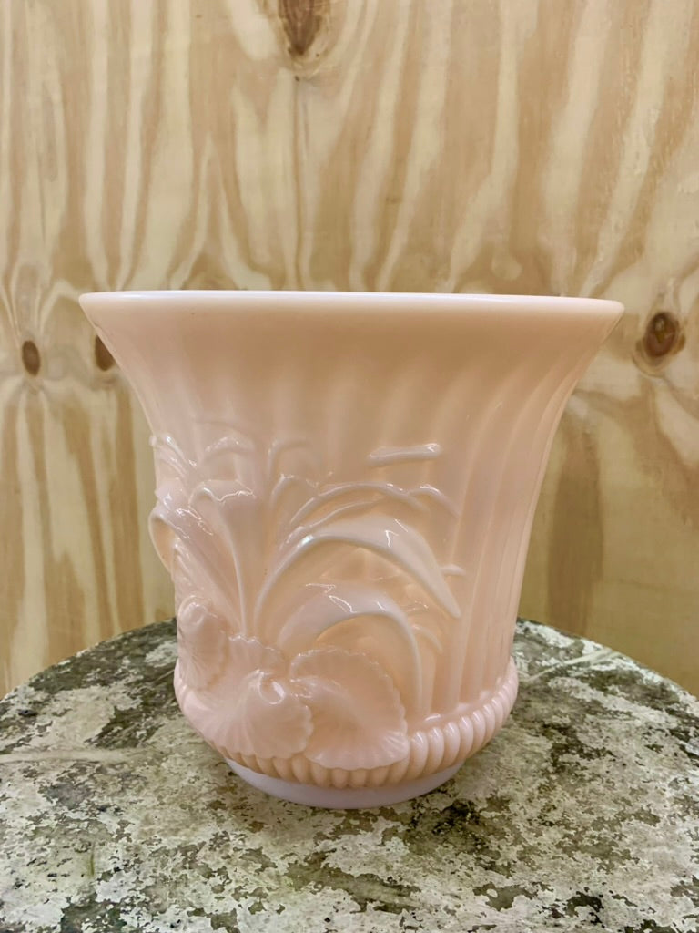 French Opal Glass Cachepot/Pot Cover