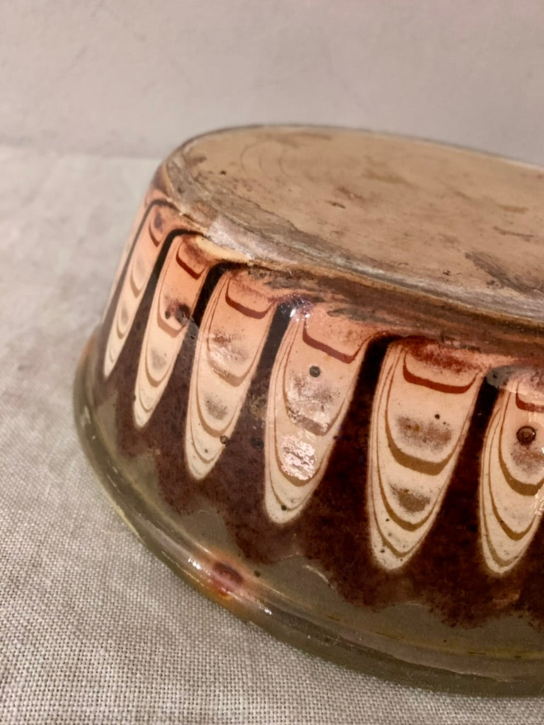 Clay Bowl with Dripping Glaze