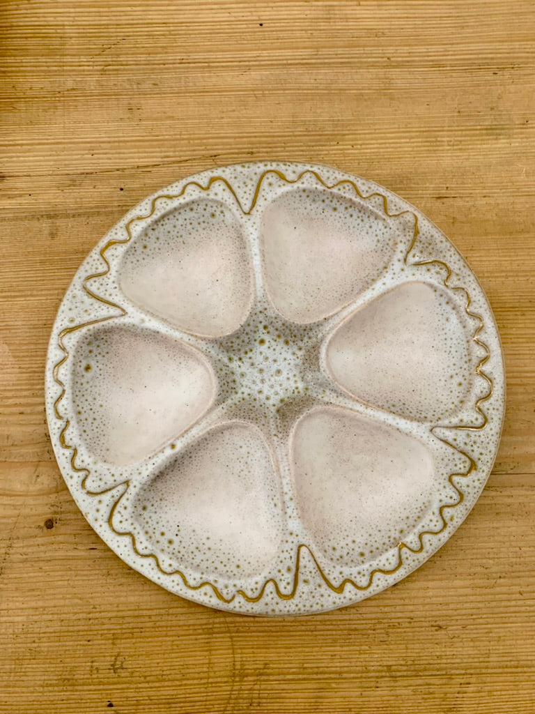 1960s Oyster Plate by Austruy