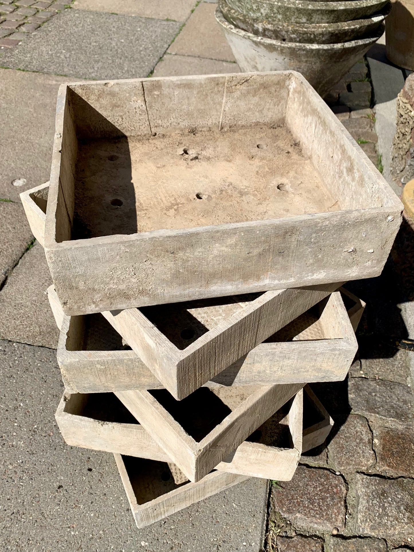 Vintage Fiber Cement Sowing Tray - Planter