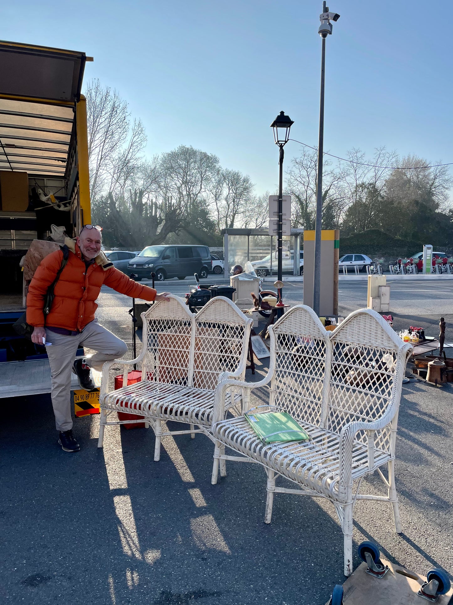 Pair of Rattan Sofas