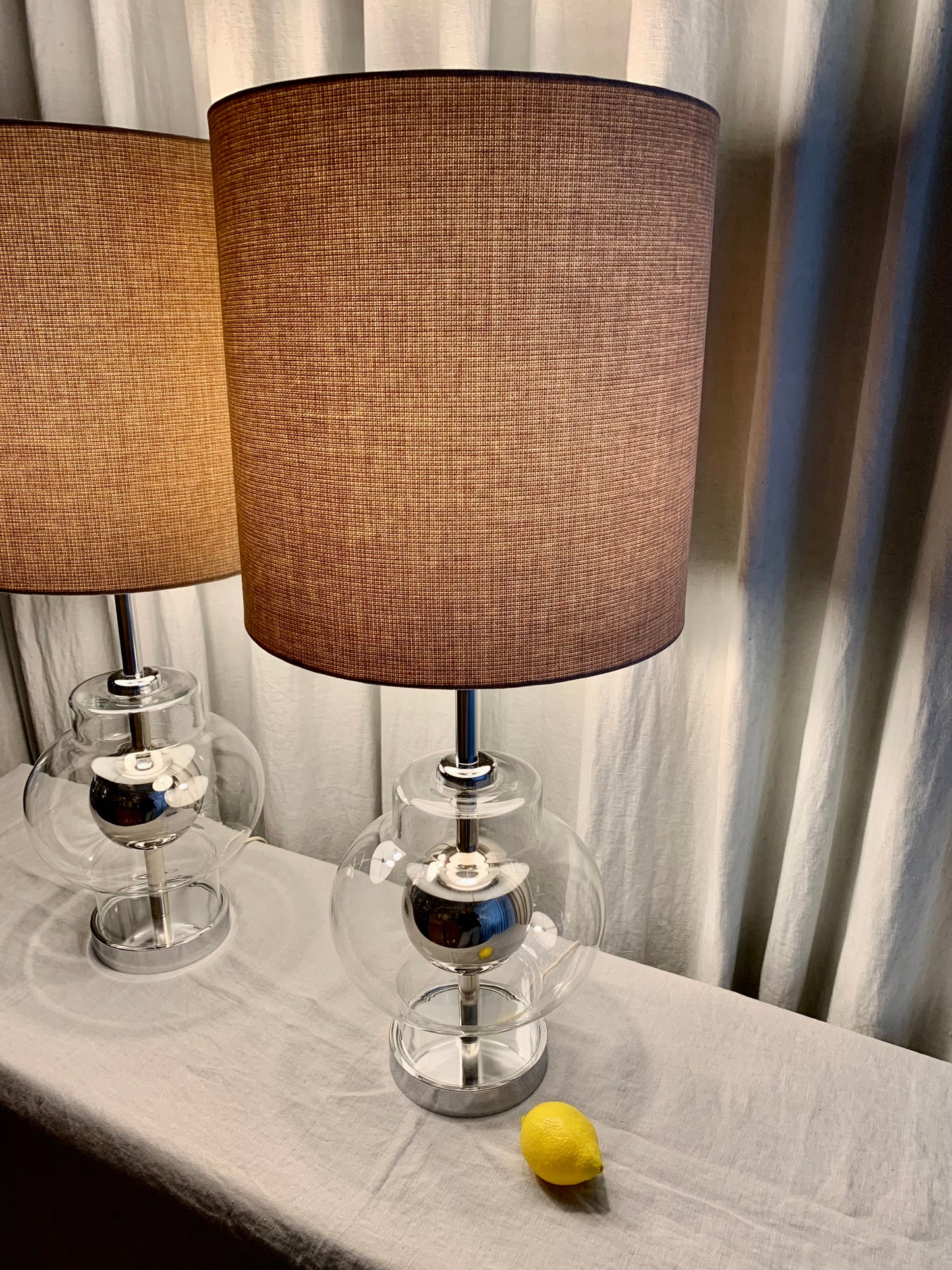 Pair of Vintage Space Age Table Lamps