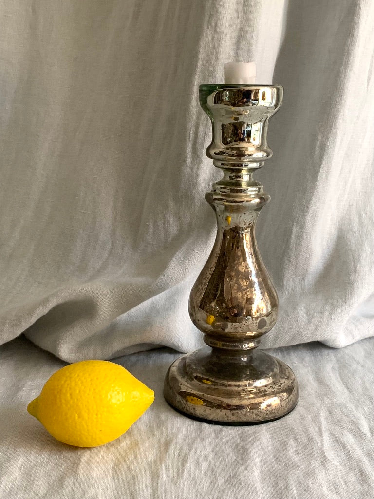 Mercury Glass Candlestick