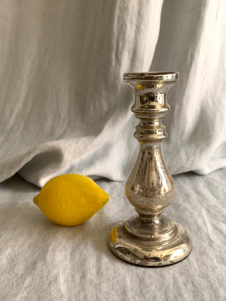 Mercury Glass Candle Stick