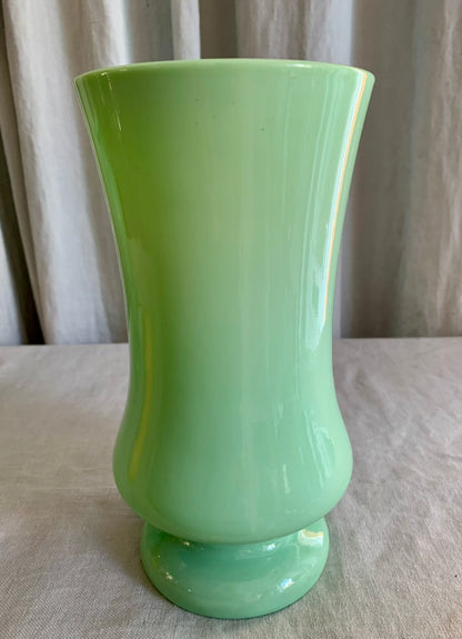 French Opal Glass Vase