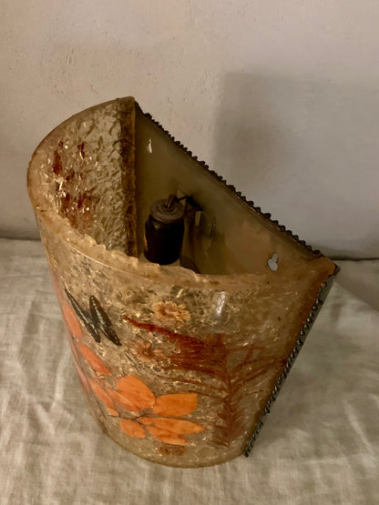 1960-1970s Resin Wall Lamp