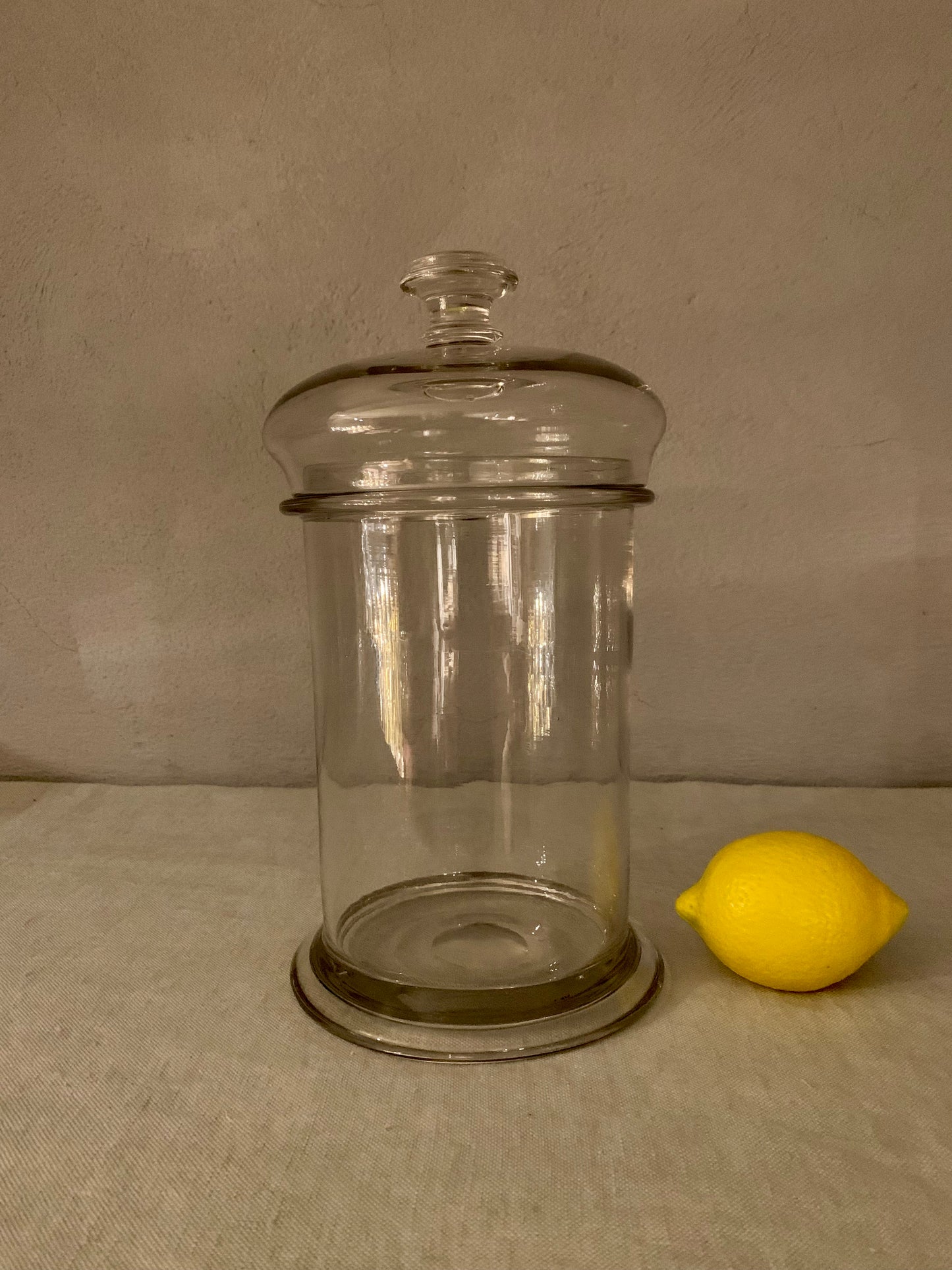 French Apothecary Glass Jar