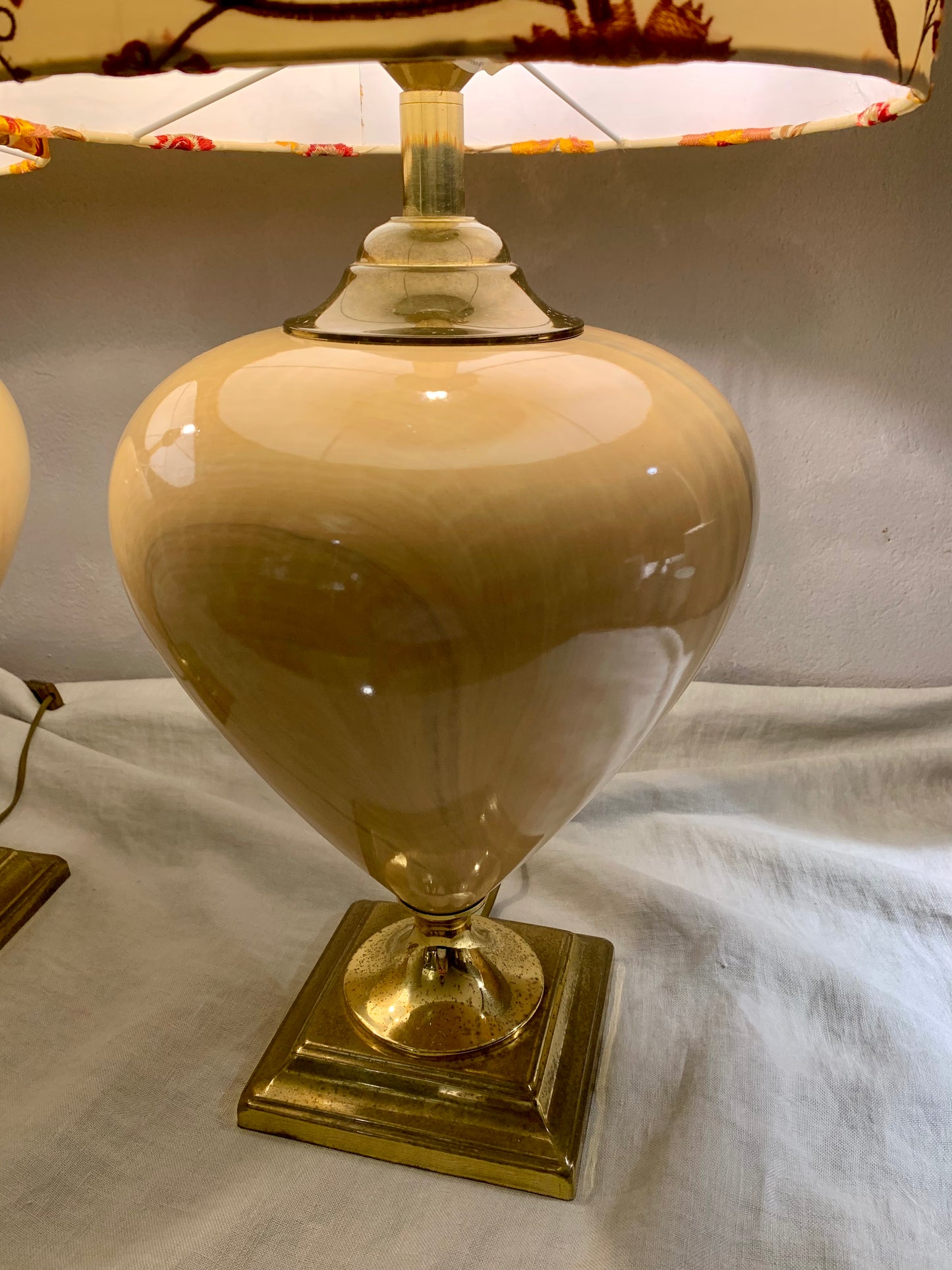 Pair of French Le Dauphin Hollywood Regency Table Lamps