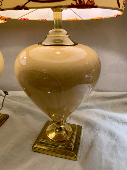 Pair of French Le Dauphin Hollywood Regency Table Lamps