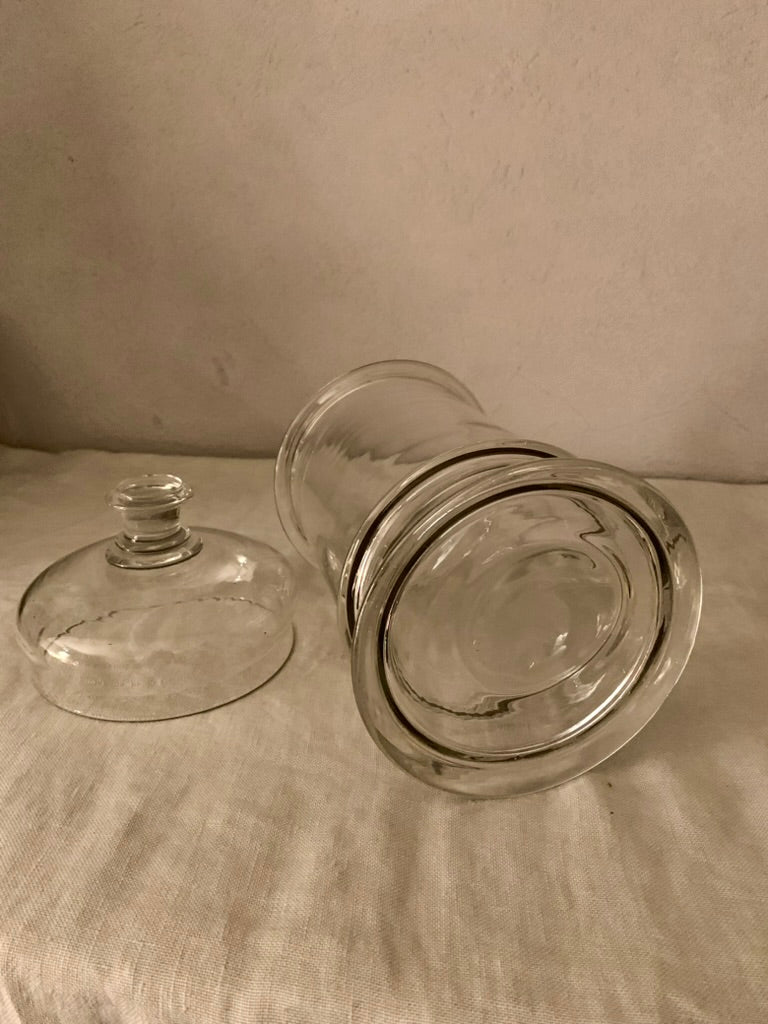 French Apothecary Glass Jar
