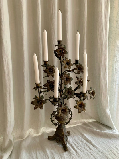 ANTIQUE FRENCH CHURCH CANDELABRA