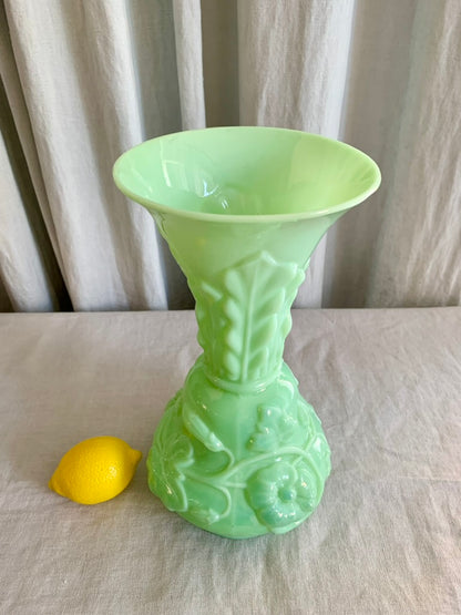 Green Opal glass Vase