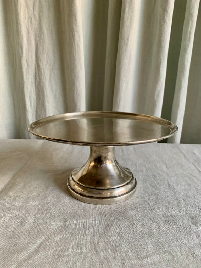 Antique French Silver Plated Cake Stand - Centerpiece