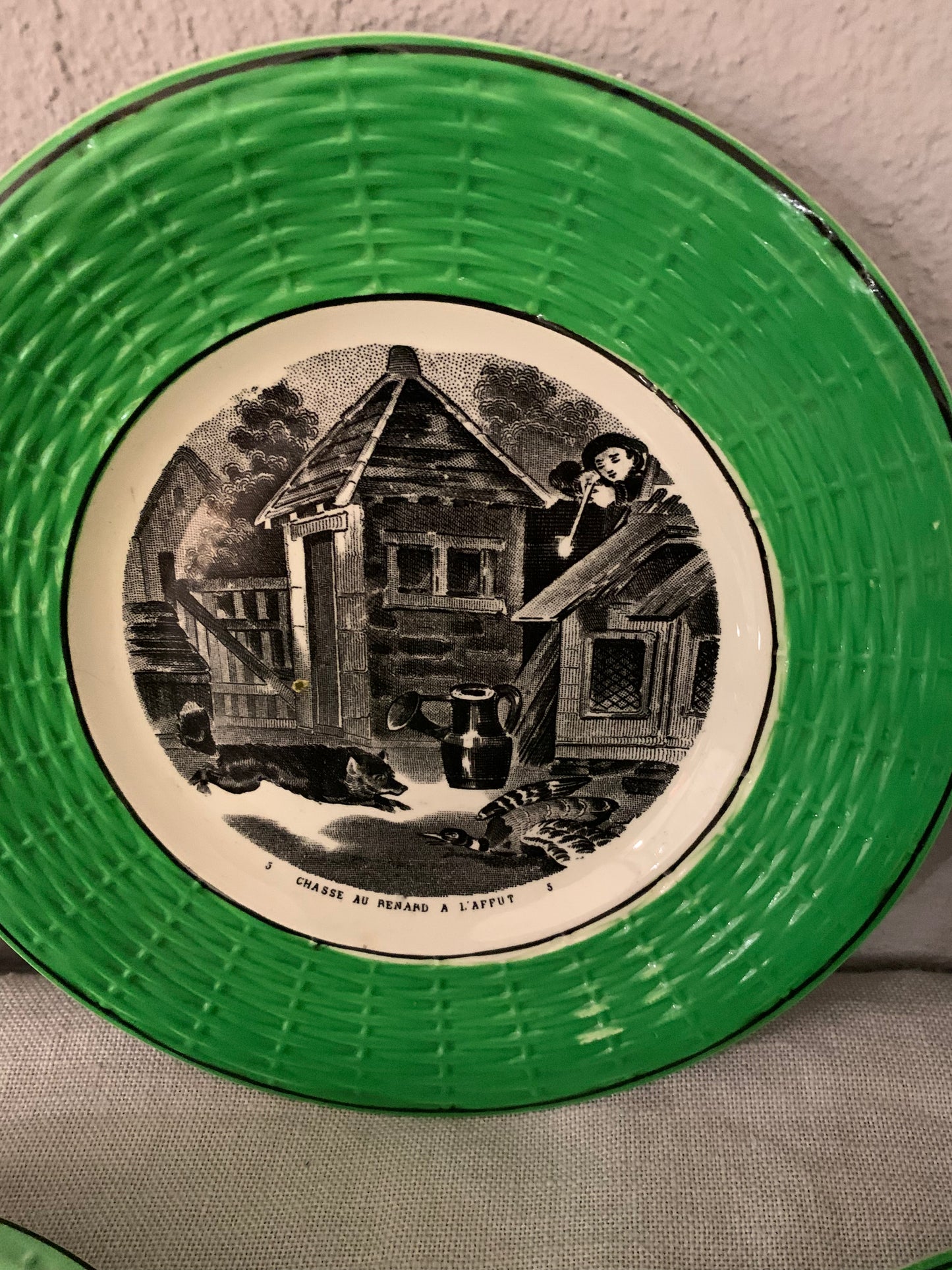French Plates with "Hunting" motives