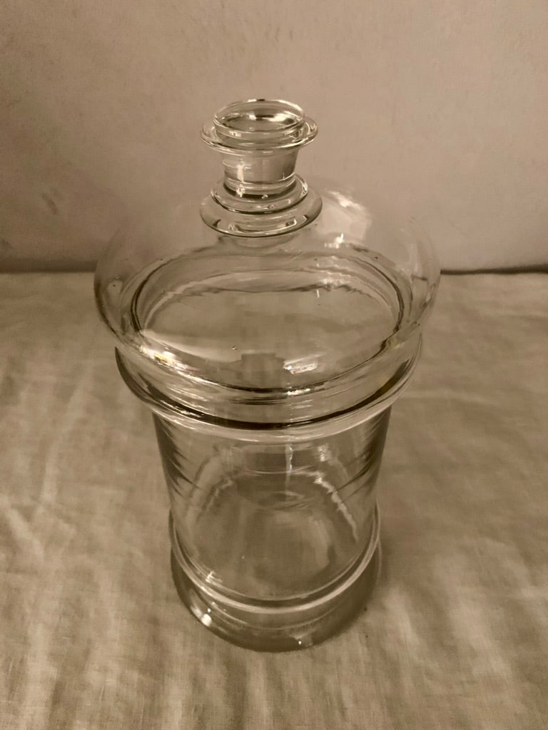French Apothecary Glass Jar