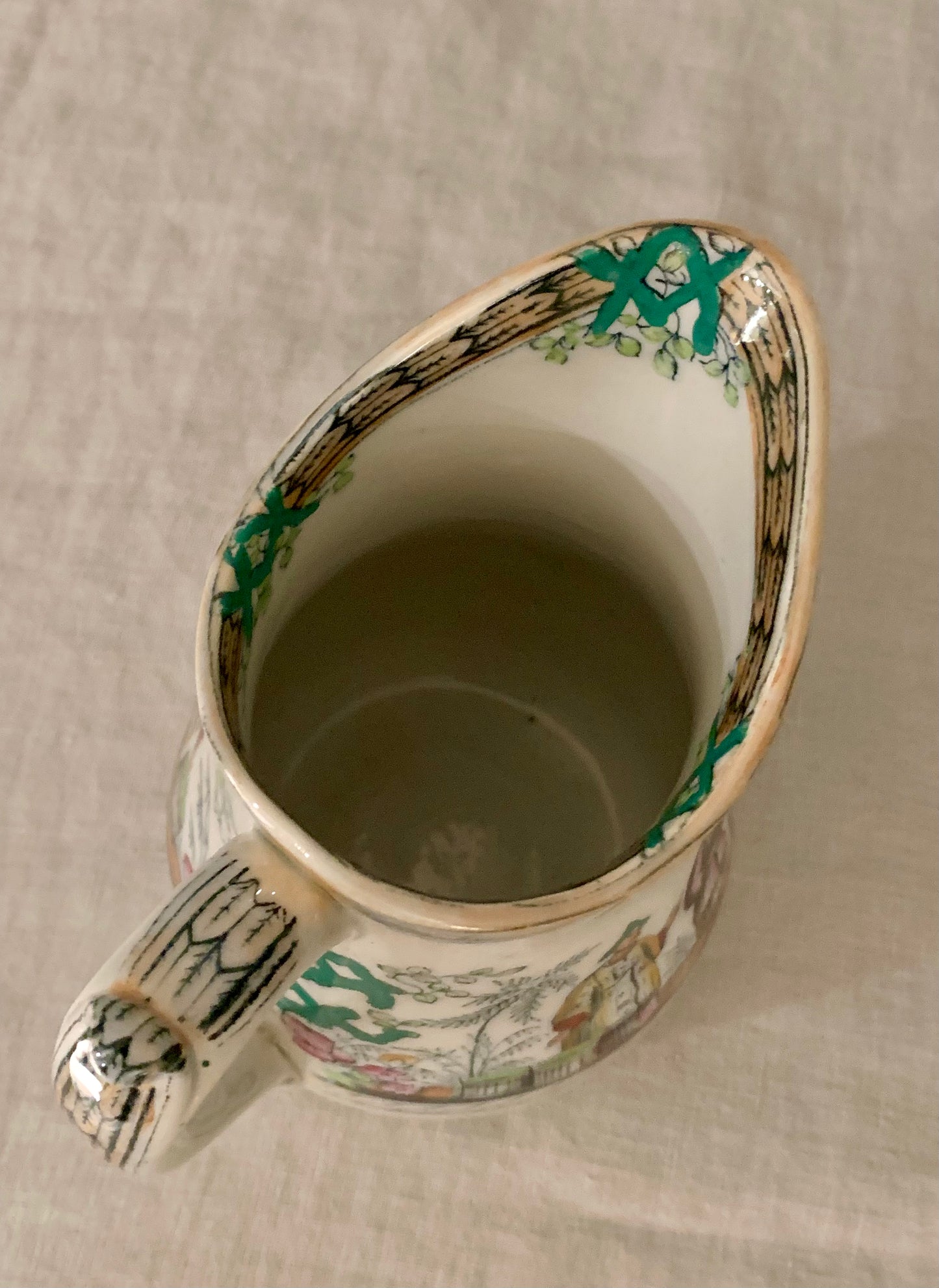 Pitcher with Chinoiserie Motive