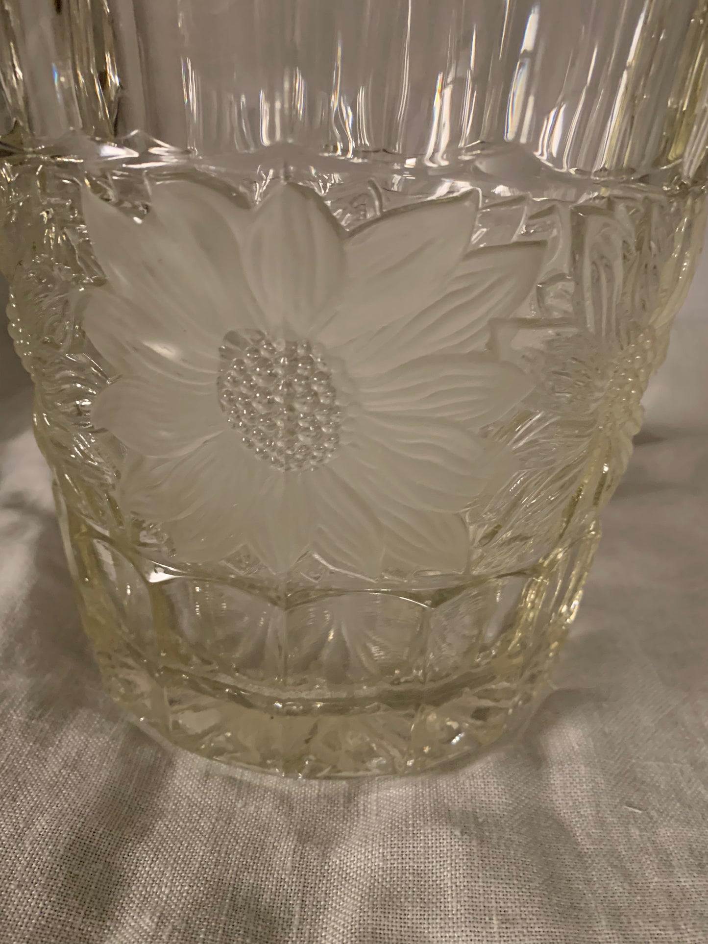 Decorated Glass Champagne Cooler