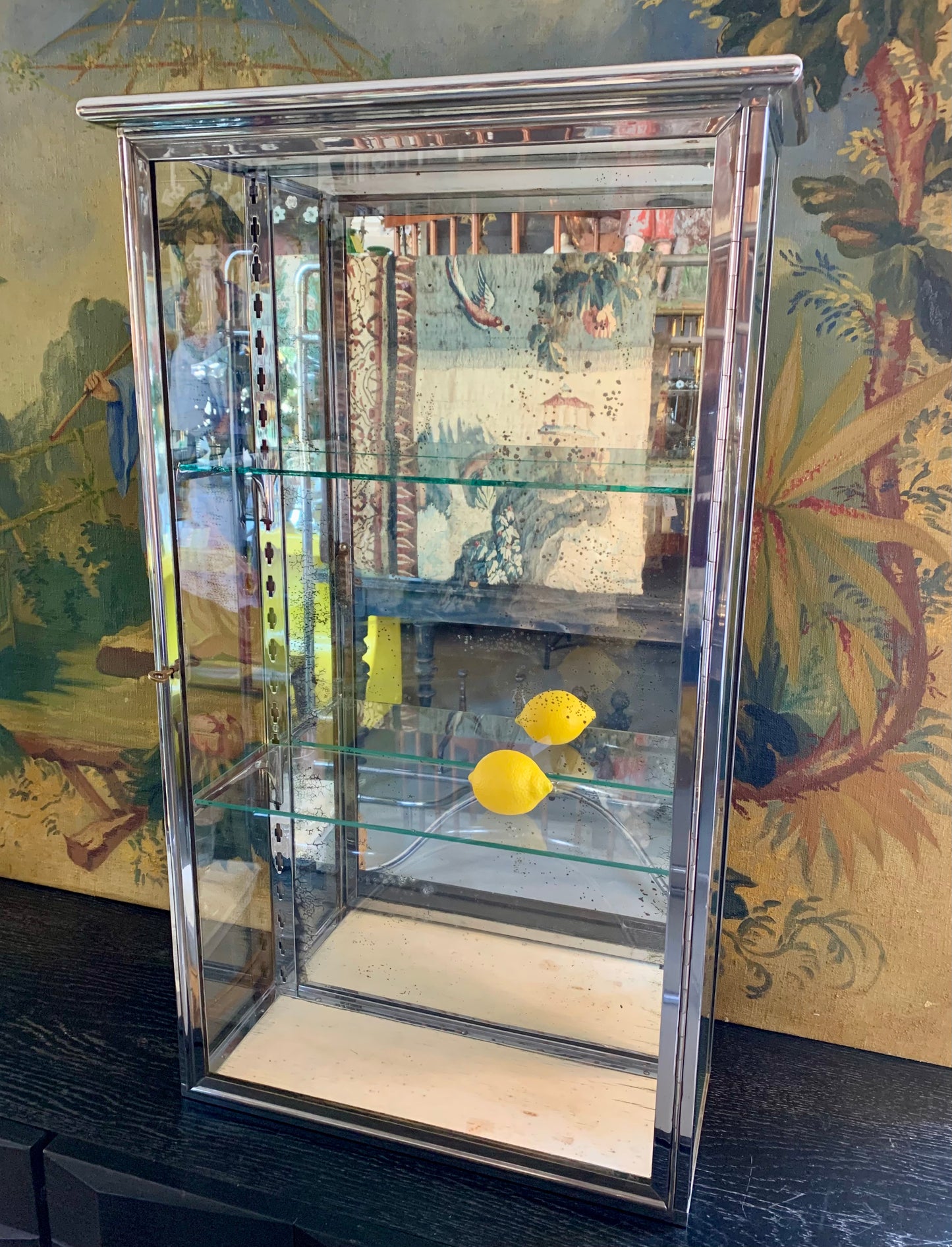 1930s Chrome Wall Vitrine