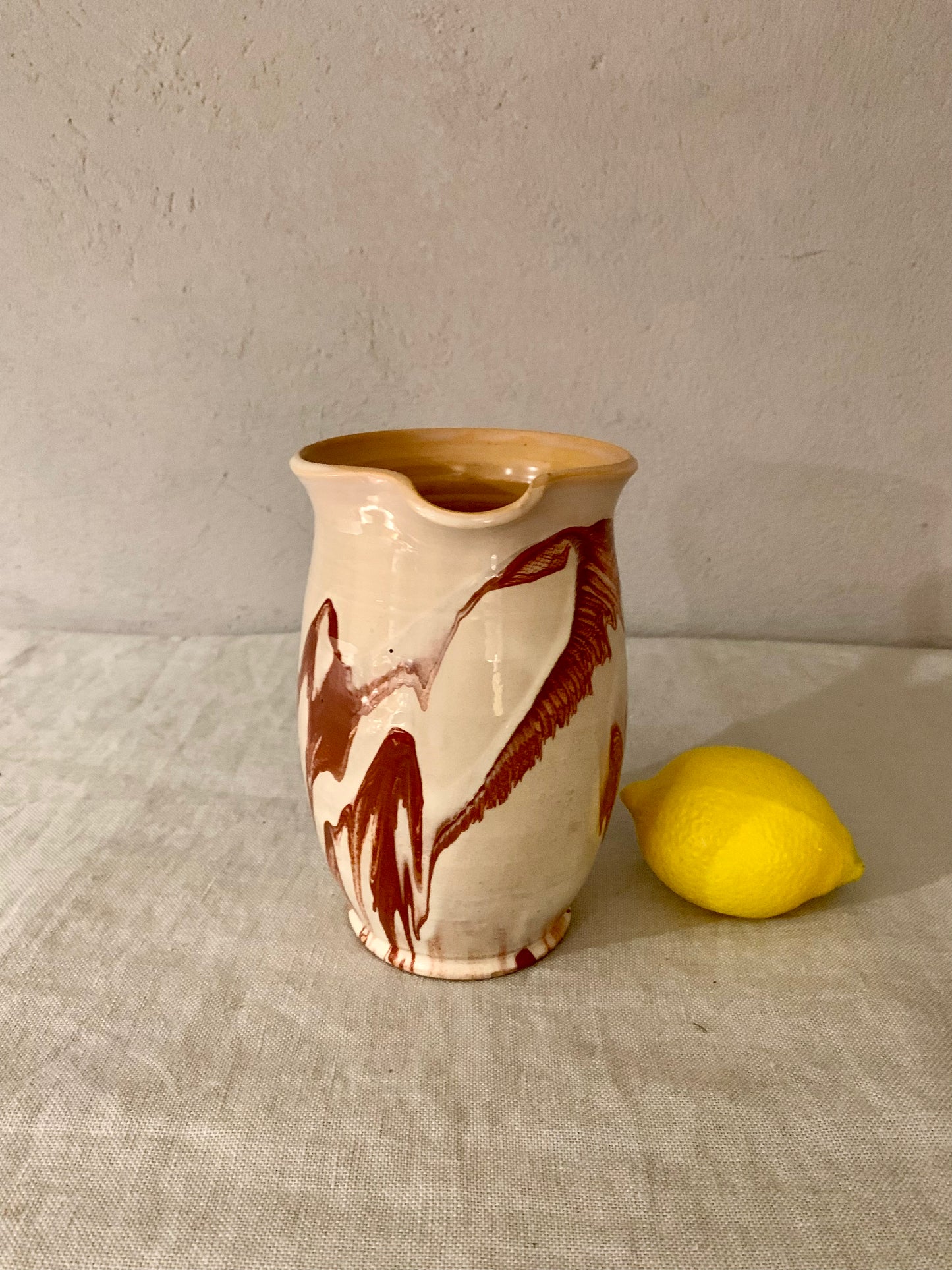 Glazed Clay Pitcher