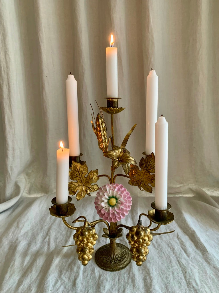 ANTIQUE FRENCH CHURCH CANDELABRA