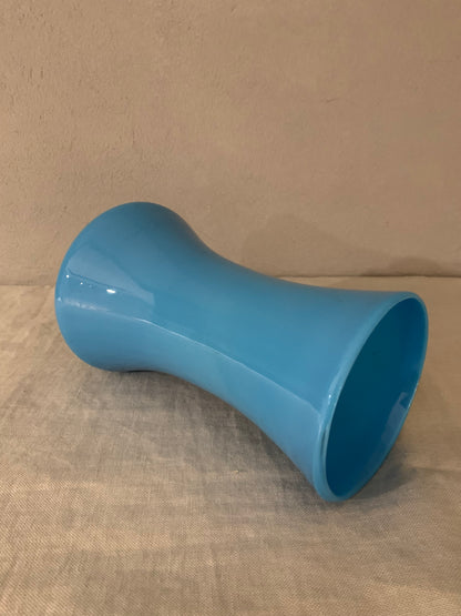 Opal Glass Turquoise Vase
