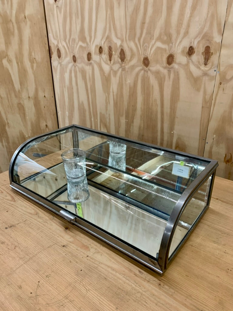 Vintage French Chrome Table Vitrine / Showcase