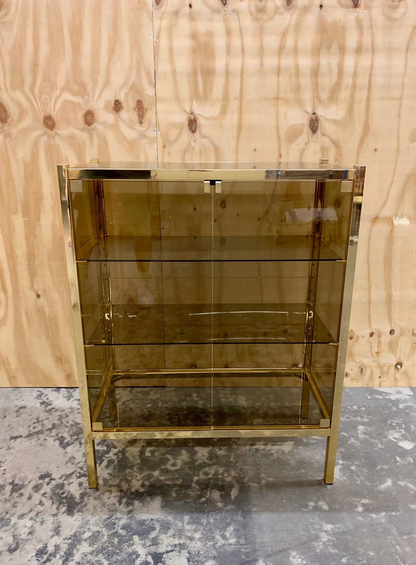 1970s Glass Cabinet - Vitrine