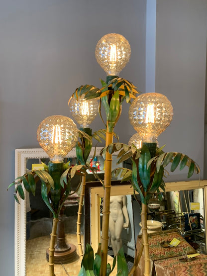 French Vintage Palm Floor Lamp